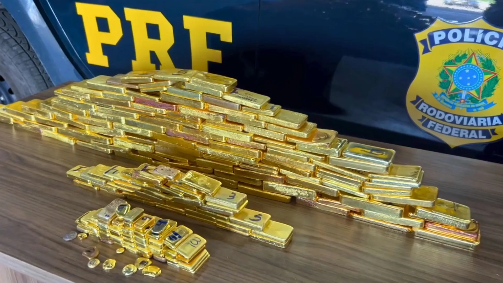 Mais de 300 kg de ouro são apreendidos em operações da PRF nos estados da Amazônia