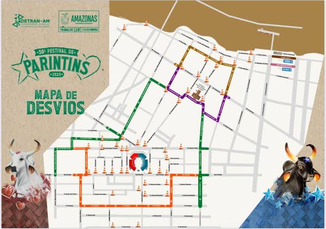 Detran-AM anuncia esquema de trânsito para o Festival de Parintins