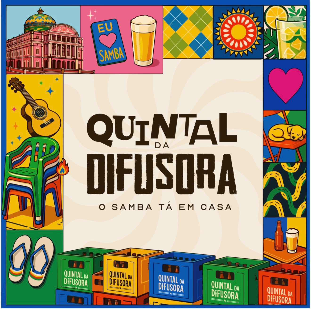 Quintal da Difusora estreia neste sábado (11) com muito samba