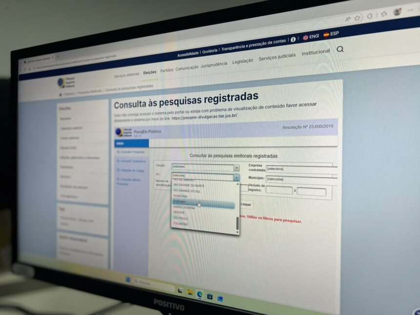 Plataforma do TSE permite verificar se pesquisas eleitorais seguem os critérios técnicos da Justiça