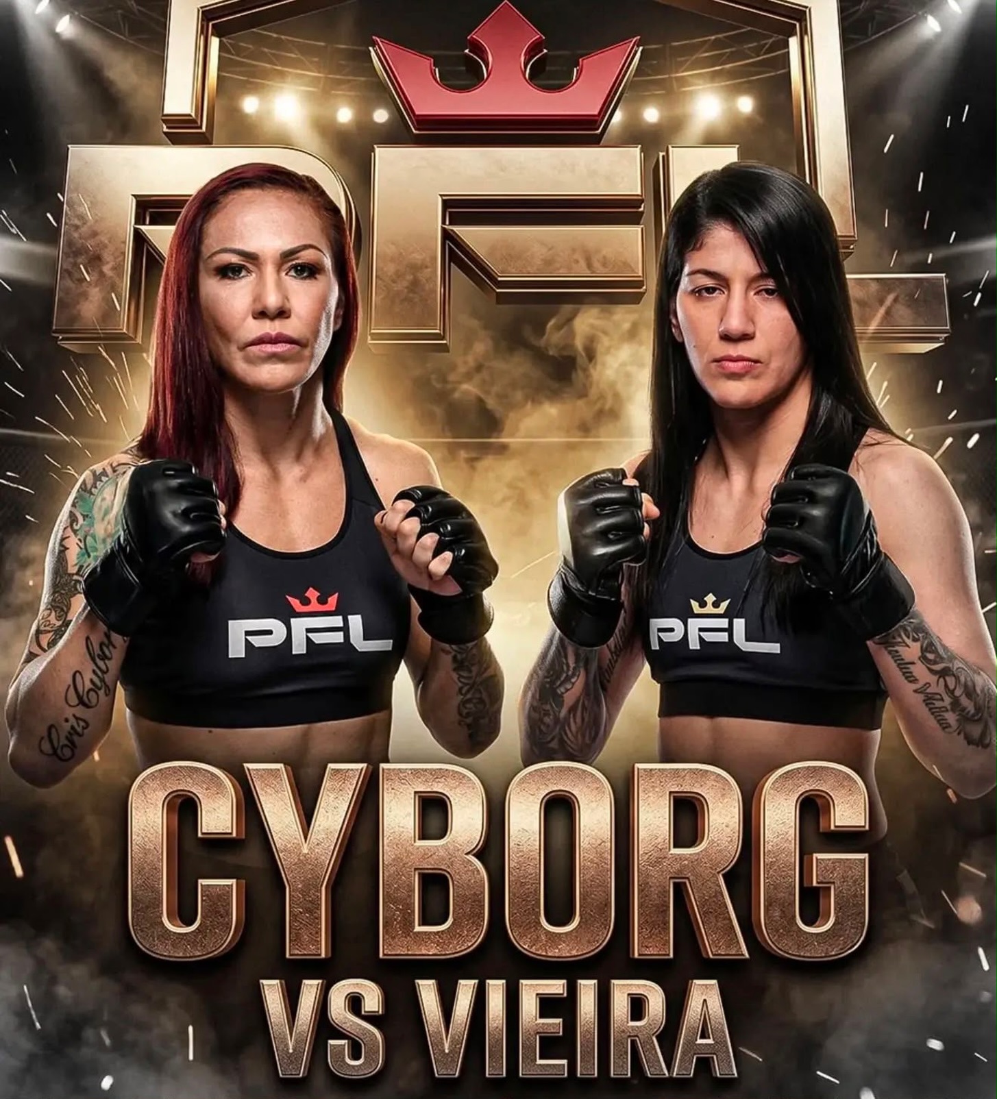 Ketlen Vieira enfrenta Cris Cyborg pelo cinturão da PFL em luta histórica nos EUA