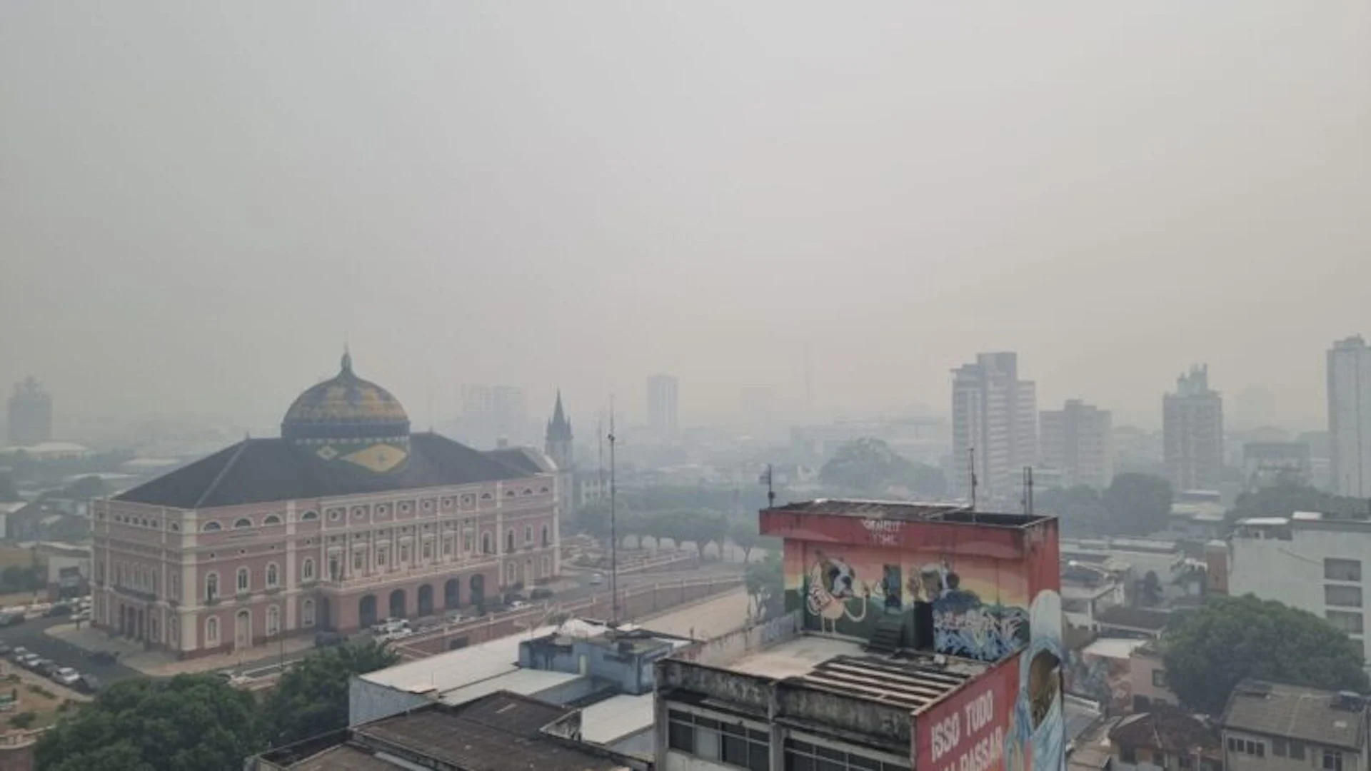Por causa de fumaça, Manaus está em alerta de baixa qualidade do ar