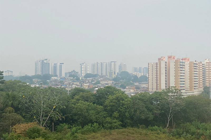 Manaus e outras cidades da Amazônia têm qualidade do ar insalubre nesta quinta-feira (8)