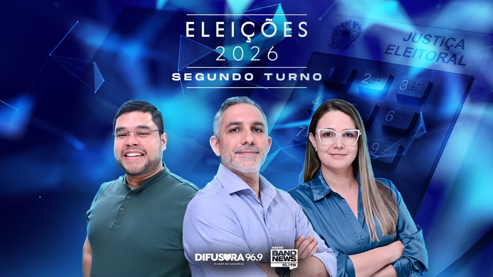 Eleições 2026: 2º turno terá megacobertura em tempo real na Difusora e na BandNews Difusora