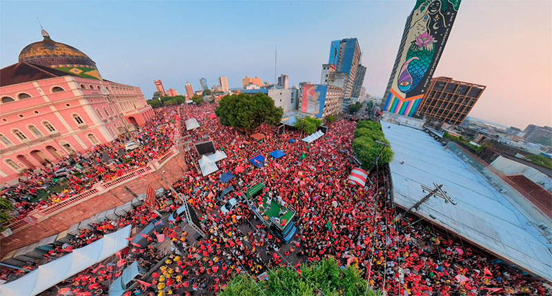 Lula recebeu quase 100 mil votos a mais no AM no segundo turno das Eleições