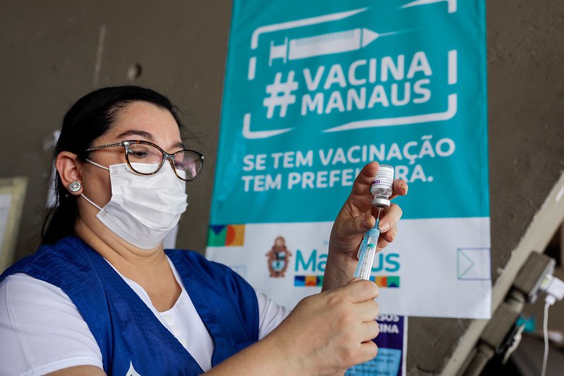 Manaus tem 21 pontos de vacinação contra Covid-19 neste sábado (13
