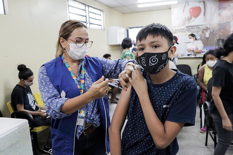Em Manaus, vacinação para crianças de 5 a 11 anos inicia nesta segunda (17)