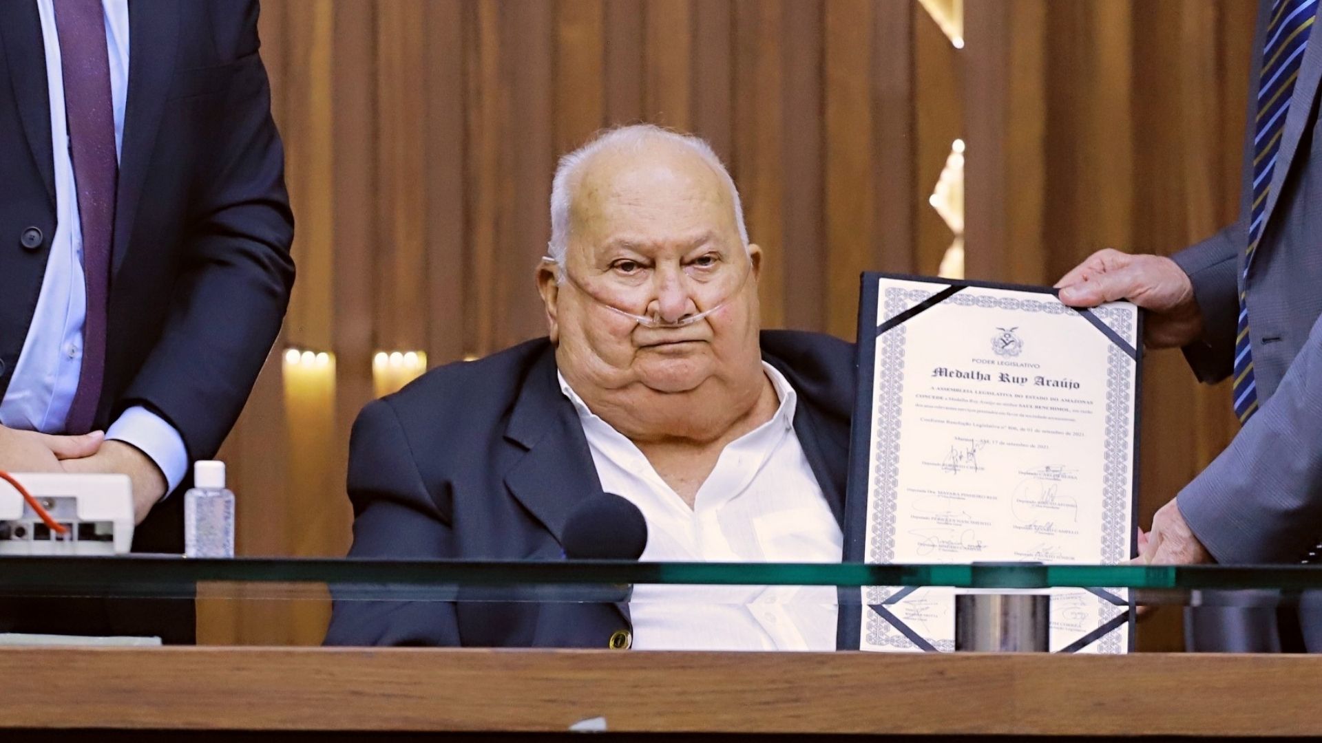 Morre Saul Benchimol, empresário e professor amazonense. Divulgação/Evandro Seixas/Aleam