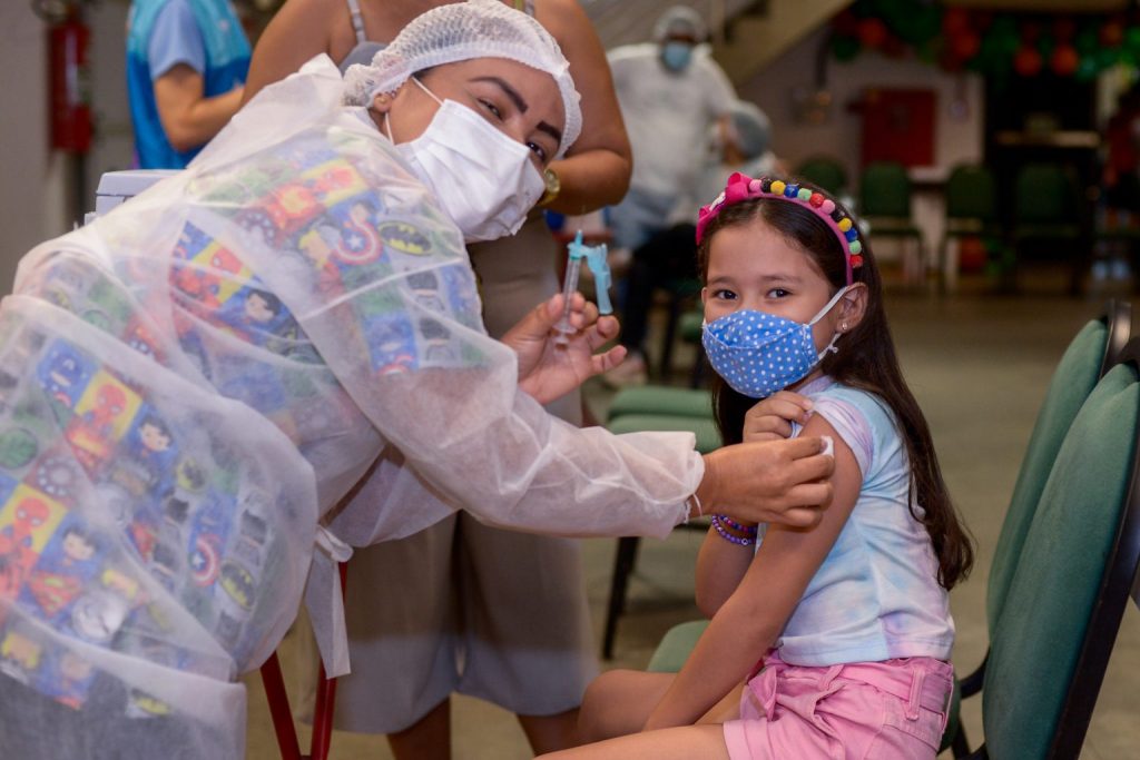 Campanha de Multivacinação infantil contra influenza, sarampo e covid-19 é realizada em Manaus neste sábado (16)