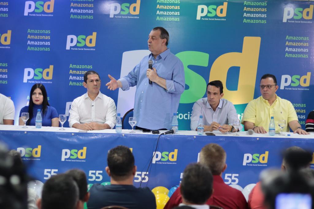 PSD confirma candidatura de Omar ao Senado; Átila Lins, Marcelo Ramos e Sidney Leite buscam reeleição à Câmara