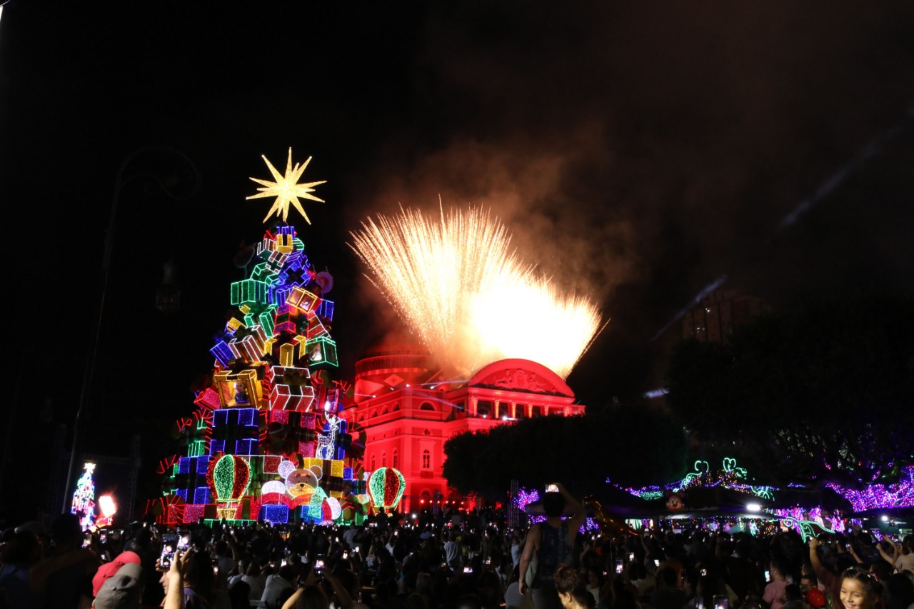 População de Manaus tem até esta sexta-feira (6) para visitar decoração de Natal no Largo São Sebastião